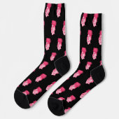 Chaos-Lady in Rosa Socken (Linkes Detail)