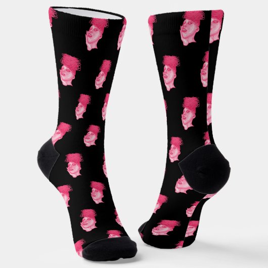 Chaos-Lady in Rosa Socken (Gewinkelt)