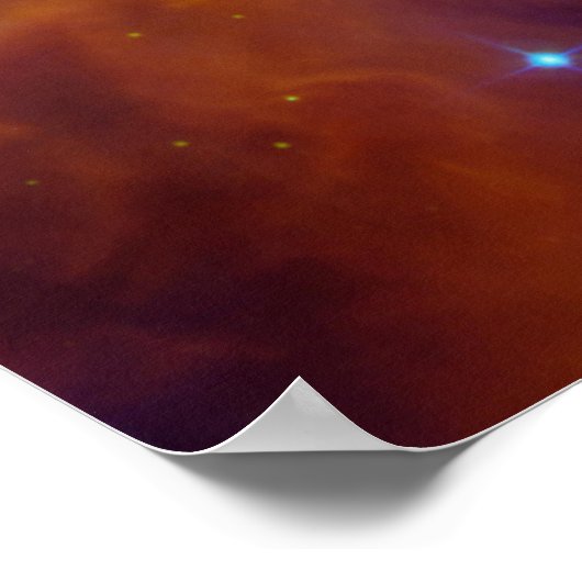 Chaos liegt im Herzen des Orion-Nebels. Hubble's u Poster (Ecke)