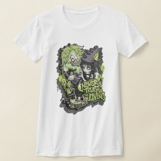 "Chaos Looks This Good" Beetlejuice Gothic T-Shirt (Ablage )