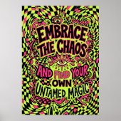 Chaos-Magie-Zitatposter Umarmen Poster (Vorne)