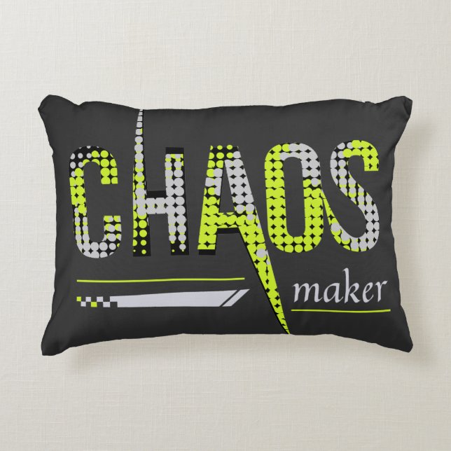Chaos Maker Lustig Dekokissen (Vorderseite)