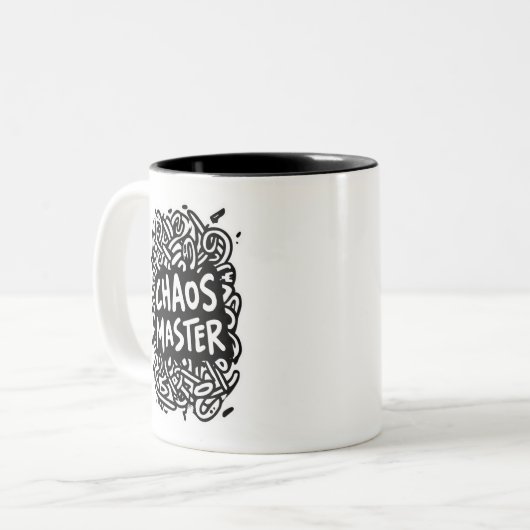 Chaos Master – Multitask Design Zweifarbige Tasse (Vorderseite Links)