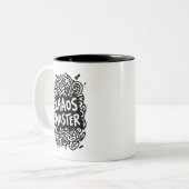 Chaos Master – Multitasking-Design Zweifarbige Tasse (Vorderseite Links)