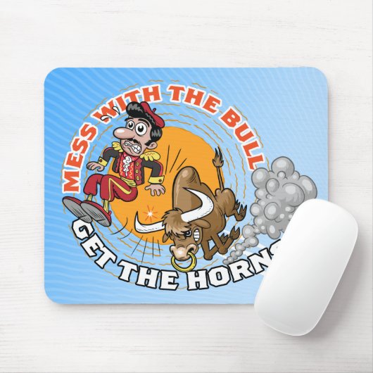 Chaos mit dem Bull... Mousepad (Mit Mouse)