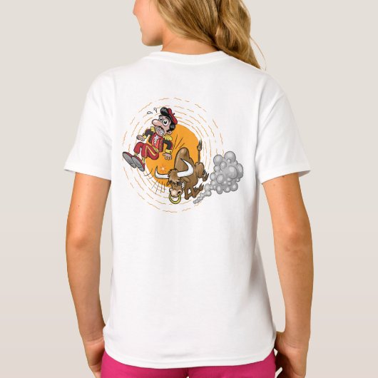 Chaos mit dem Bull... T-Shirt (Rückseite)