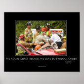 Chaos Motivierend Poster (Vorne)