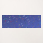 Chaos OMs | Blau, Hübsches Indigom Om Yogamatte (Rückseite (Horizontal))