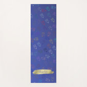 Chaos OMs | Blau, Hübsches Indigom Om Yogamatte (Vorderseite)