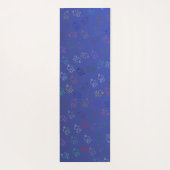 Chaos OMs | Blau, Hübsches Indigom Om Yogamatte (Rückseite)