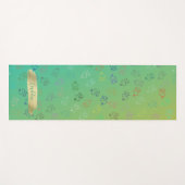 Chaos OMs | Green Ombre, Hübsch Om Yogamatte (Vorderseite (Horizontal))