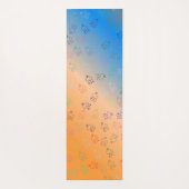 Chaos OMs | Orange & Blue Ombre, Hübsch Om Yogamatte (Rückseite)