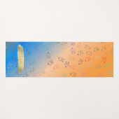 Chaos OMs | Orange & Blue Ombre, Hübsch Om Yogamatte (Vorderseite (Horizontal))