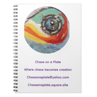 Chaos on a Plate Spiral Notebook – Swirl Gear  Notizblock