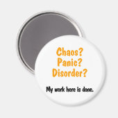 Chaos? Panik? Störung? Magnet (Vorderseite/Rückseite)