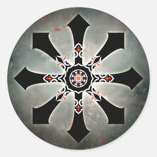 Chaos Reviewaufkleber Runder Aufkleber (Vorderseite)