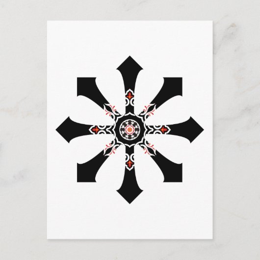 Chaos Revisited star Postcard Postkarte (Vorderseite)