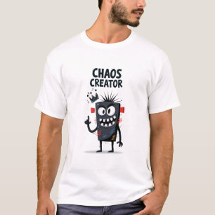 Chaos-Schöpfer Lustiger Chaotischer Monster-Charak T-Shirt