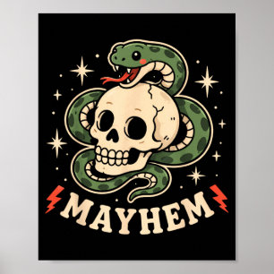 Chaos Sohn Tochter Lustige passende Familie Kinder Poster