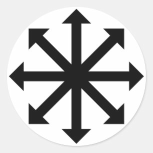 Chaos Star Runder Aufkleber