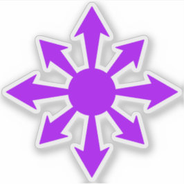 Chaos Star - v2 (lila) Aufkleber