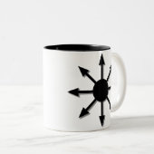 Chaos-Stern Zweifarbige Tasse (VorderseiteRechts)