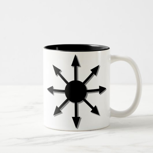 Chaos-Stern Zweifarbige Tasse (Rechts)