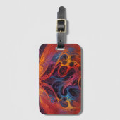 Chaos Storm - Colorful Abstract Design Gepäckanhänger (Vorderseite Vertikal)