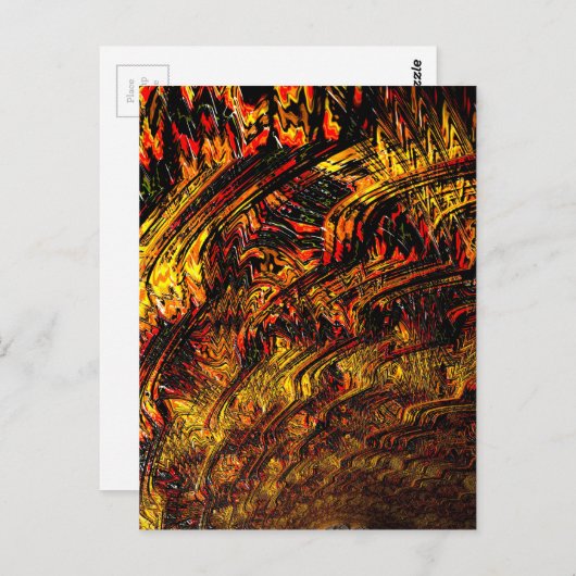 Chaos Theorie 4 Abstraktes Fraktal Kunst Postkarte (Vorne/Hinten)