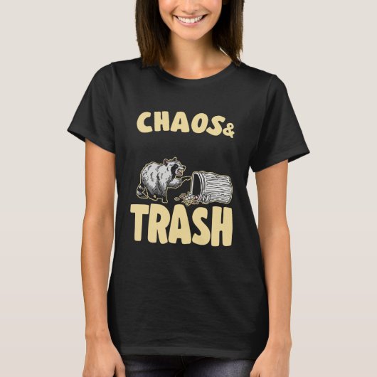 Chaos & Trash Garbage Panda Raccoon 1 T-Shirt (Vorderseite)