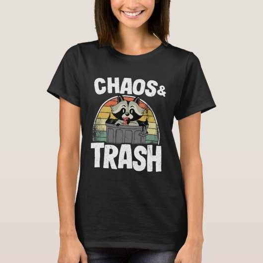 Chaos & Trash Garbage Panda Raccoon 1 T-Shirt (Vorderseite)