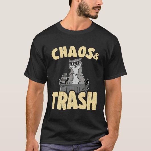 Chaos & Trash Garbage Panda Raccoon 5 T-Shirt (Vorderseite)