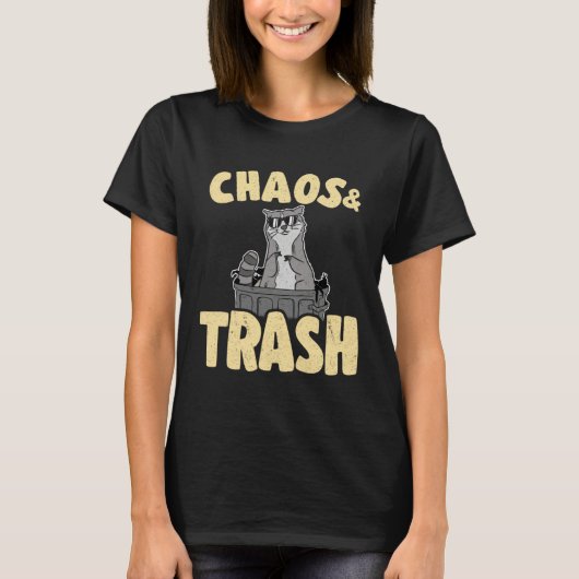 Chaos & Trash Garbage Panda Raccoon 5 T-Shirt (Vorderseite)
