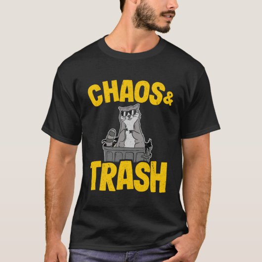 Chaos & Trash Garbage Panda  Raccoon  6 T-Shirt (Vorderseite)
