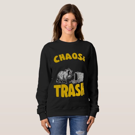 Chaos & Trash Garbage Panda Raccoon 7 Sweatshirt (Vorne ganz)