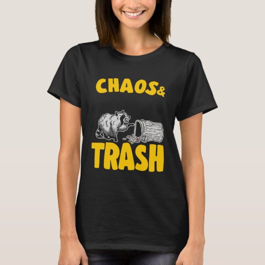Chaos & Trash Garbage Panda Raccoon  7 T-Shirt (Vorderseite)