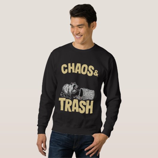 Chaos & Trash Garbage Panda Raccoon Sweatshirt (Vorne ganz)