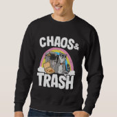 Chaos & Trash Garbage Panda Rainbow Raccoon  1 Sweatshirt (Vorderseite)