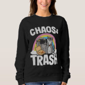 Chaos & Trash Garbage Panda Rainbow Raccoon  1 Sweatshirt (Vorderseite)