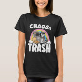 Chaos & Trash Garbage Panda Rainbow Raccoon 1 T-Shirt (Vorderseite)