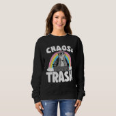Chaos & Trash Garbage Panda Rainbow Raccoon Sweatshirt (Vorne ganz)
