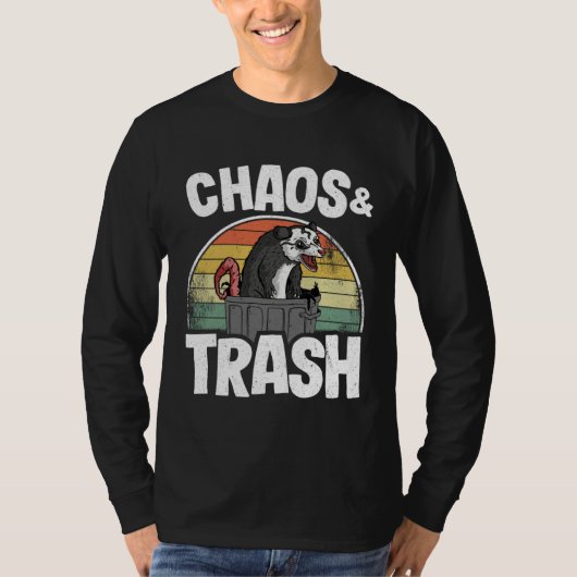 Chaos & Trash Opossum  Possum T-Shirt (Vorderseite)
