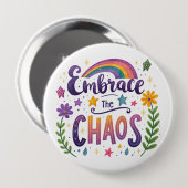 "Chaos Umarmen"-Knopf Button (Vorne & Hinten)