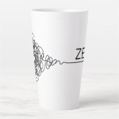 Chaos umschlingend bis Zen Milchtasse (Vorderseite)