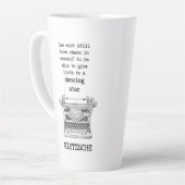 Chaos und Dancing STAR Zitat von Nietzsche Milchtasse (Linke Ecke)