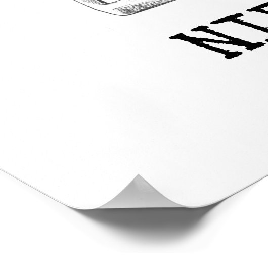 Chaos und Dancing STAR Zitat von Nietzsche Poster (Ecke)