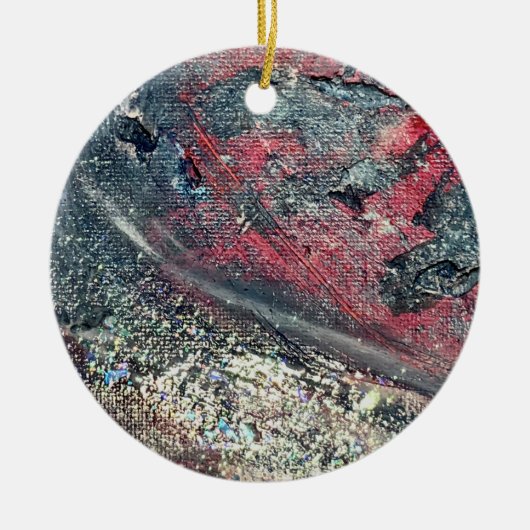 Chaos und Liebe Keramik Ornament (Vorne)