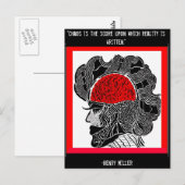 Chaos und Reality-Design Postkarte (Vorne/Hinten)