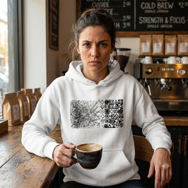 Chaos zu Ordnung Abstrakte Geometrie Hoodie