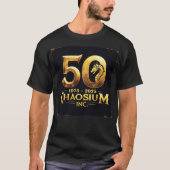 Chaosium 50-jähriges Offizielles Logo T-Shirt (Vorderseite)